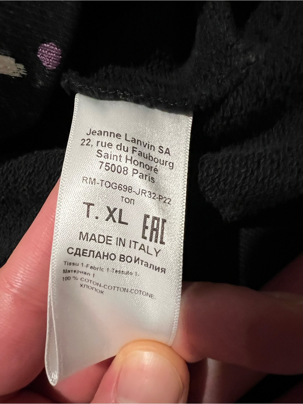 Lanvin Gallery Dept collab hoodie XL - Picture 4 of 6